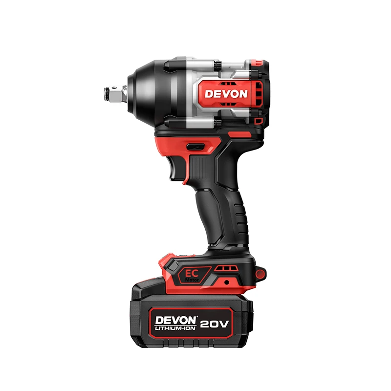 Аккумуляторный ударный гайковёрт / 5,0 Ач * 2 /
зарядное устройство мощностью 190 Вт / мягкая сумка / цветная коробка/20В, Крутящий момент 850/1000 Нм. 1/2