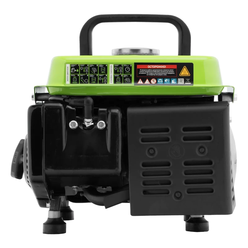 Генератор бензиновый БС-950, 0.8 кВт, 230 В, 2-х тактный, 4 л, ручной стартер Сибртех