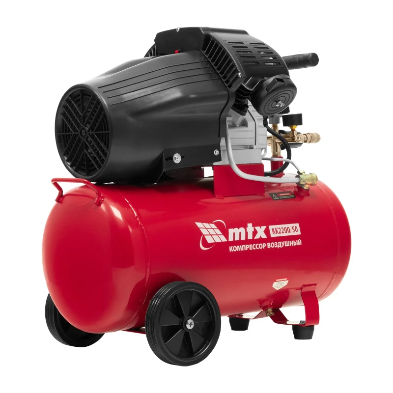 Компрессор воздушный КК-2200/50, 2,2 кВт, 350 л/мин, 50 л, прямой привод, масляный MTX