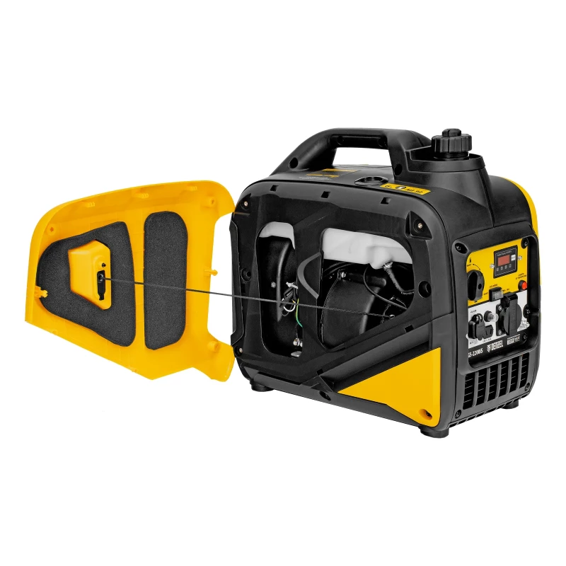 Генератор инверторный GS-2200iS, 2,2 кВт, 230 В, закрытый корпус, ручной старт DENZEL