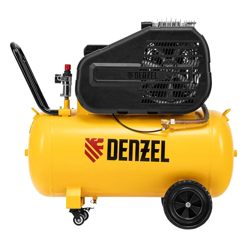 Компрессор воздушный рем. привод BCI 2200/100, 2,2 кВт, 100 литров, 420 л/мин Denzel