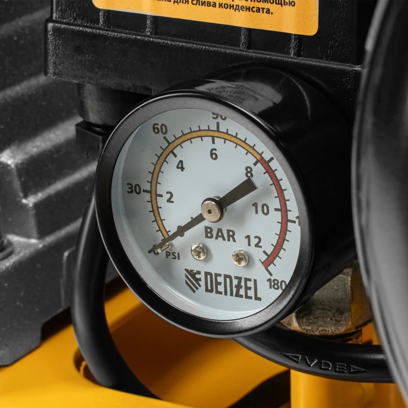 Компрессор воздушный рем. привод BCI 2200/100, 2,2 кВт, 100 литров, 420 л/мин Denzel