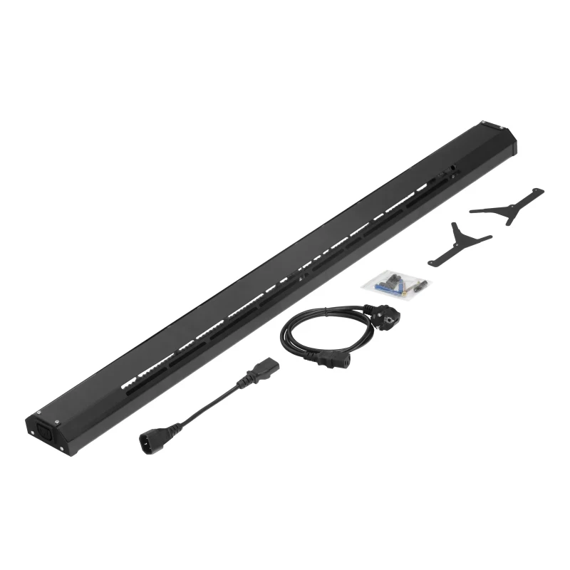 Конвектор электрический плинтусный ATRIC-300, 230 В, 300 Вт, ТЭН, черный Denzel